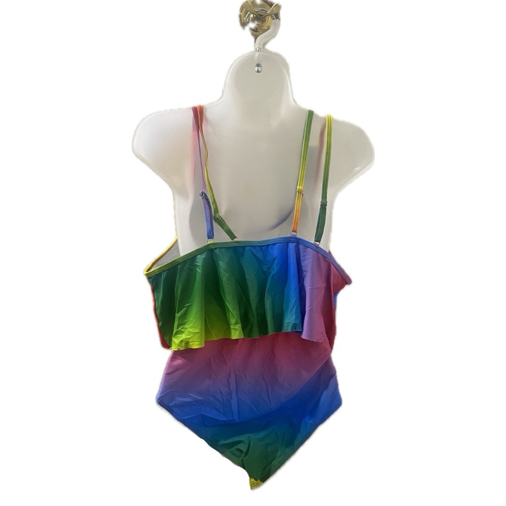 Rainbow Two Piece high waisted Swimsuit in XL - Picture 3 of 6